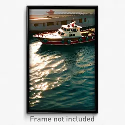 Pixel Art Poster - Complicated Boat (8 Bit Psychedelic Trippy Video Game Print)