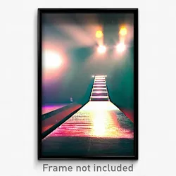 Pixel Art Poster - Creative Ramp (8 Bit Psychedelic Trippy Video Game Print)