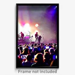 Pixel Art Poster - Admired Concert (8 Bit Psychedelic Trippy Video Game Print)