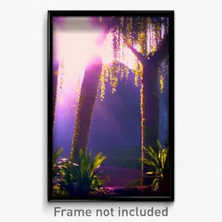 Pixel Art Poster - Homely Bush (8 Bit Psychedelic Trippy Weird Video Game Print)