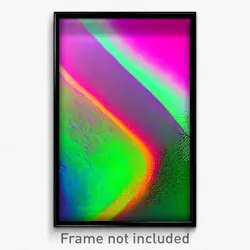 Pixel Art Poster - Colorful Flood Plain (8 Bit Psychedelic Video Game Print)