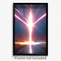 Pixel Art Poster - Thunderous Repository (8 Bit Psychedelic Video Game Print)
