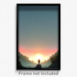 Pixel Art Poster - Dense Expanse (8 Bit Psychedelic Trippy Video Game Print)