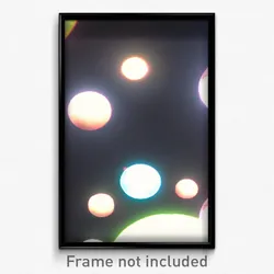 Pixel Art Poster - Spherical Vista (8 Bit Psychedelic Trippy Video Game Print)