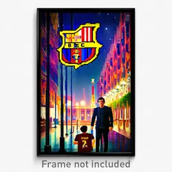 Pixel Art Poster - Plush Barcelona (8 Bit Psychedelic Trippy Video Game Print)