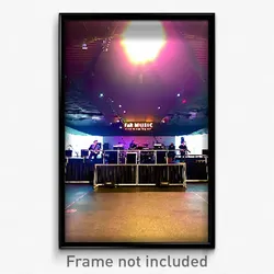 Pixel Art Poster - Far Music Venue (8 Bit Psychedelic Trippy Video Game Print)