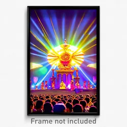 Pixel Art Poster - Big Dais (8 Bit Psychedelic Trippy Weird Video Game Print)