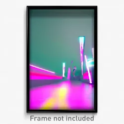 Pixel Art Poster - Pure Pass (8 Bit Psychedelic Trippy Weird Video Game Print)