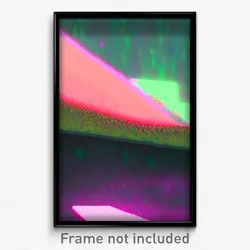 Pixel Art Poster - Glitchy Ledge (8 Bit Psychedelic Trippy Video Game Print)