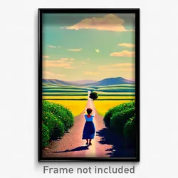 Pixel Art Poster - Bountiful Way (8 Bit Psychedelic Trippy Video Game Print)