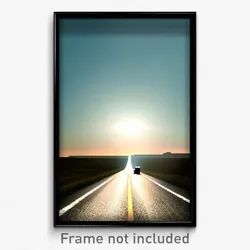 Pixel Art Poster - Long Road (8 Bit Psychedelic Trippy Weird Video Game Print)