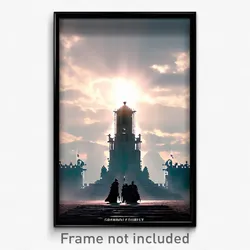 Pixel Art Poster - Grandiose Conquest (8 Bit Psychedelic Video Game Print)
