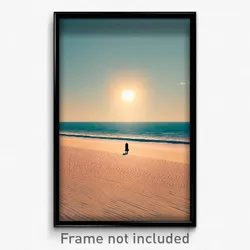 Pixel Art Poster - Alive Beach (8 Bit Psychedelic Trippy Weird Video Game Print)