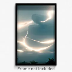 Pixel Art Poster - Negligible Hurricane (8 Bit Psychedelic Video Game Print)