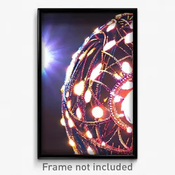Pixel Art Poster - Sparkling Lamp (8 Bit Psychedelic Trippy Video Game Print)