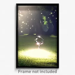 Pixel Art Poster - Prestigious Fairy Ring (8 Bit Psychedelic Video Game Print)