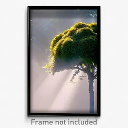 Pixel Art Poster - Smoggy Bush (8 Bit Psychedelic Trippy Weird Video Game Print)