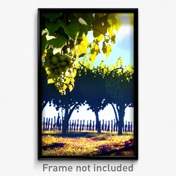 Pixel Art Poster - Silver Vineyard (8 Bit Psychedelic Trippy Video Game Print)