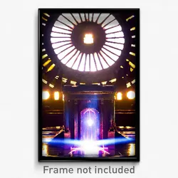 Pixel Art Poster - Famous Well (8 Bit Psychedelic Trippy Weird Video Game Print)