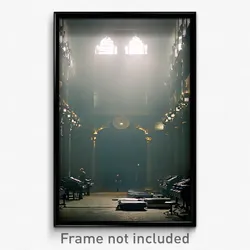Pixel Art Poster - Dim Rookery (8 Bit Psychedelic Trippy Weird Video Game Print)