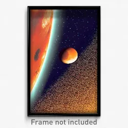 Pixel Art Poster - Distinct Mars (8 Bit Psychedelic Trippy Video Game Print)