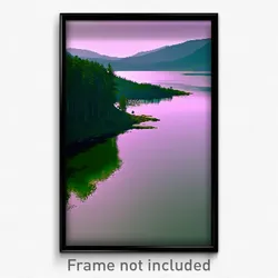 Pixel Art Poster - Modest Loch (8 Bit Psychedelic Trippy Weird Video Game Print)