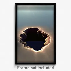 Pixel Art Poster - Bold Sinkhole (8 Bit Psychedelic Trippy Video Game Print)