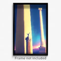 Pixel Art Poster - Major Pillar (8 Bit Psychedelic Trippy Video Game Print)
