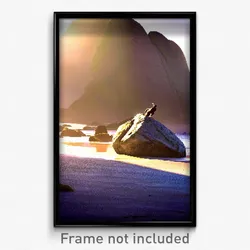 Pixel Art Poster - Harmonious Rock (8 Bit Psychedelic Trippy Video Game Print)