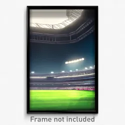 Pixel Art Poster - Agile Stadium (8 Bit Psychedelic Trippy Video Game Print)