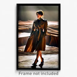 Pixel Art Poster - Brown Trench (8 Bit Psychedelic Trippy Video Game Print)