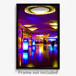 Pixel Art Poster - Wiggly Hotel Lobby (8 Bit Psychedelic Video Game Print)