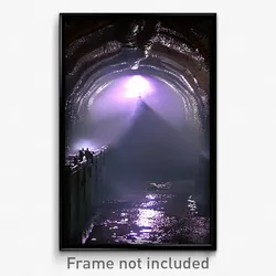 Pixel Art Poster - Stark Sewer (8 Bit Psychedelic Trippy Weird Video Game Print)