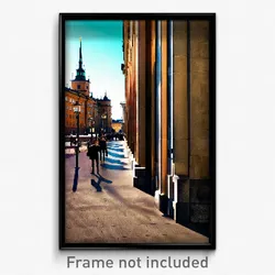 Pixel Art Poster - Shady Stockholm (8 Bit Psychedelic Trippy Video Game Print)