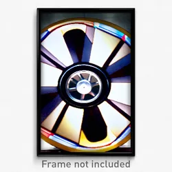 Pixel Art Poster - Uncommon Wheel (8 Bit Psychedelic Trippy Video Game Print)