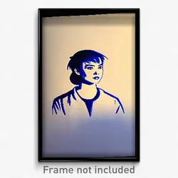 Pixel Art Poster - Valuable Drawing (8 Bit Psychedelic Trippy Video Game Print)