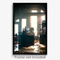 Pixel Art Poster - Uneven Laboratory (8 Bit Psychedelic Trippy Video Game Print)