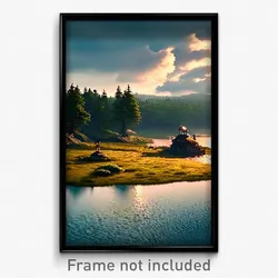 Pixel Art Poster - Gracious Moor (8 Bit Psychedelic Trippy Video Game Print)
