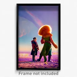 Pixel Art Poster - Meek Commune (8 Bit Psychedelic Trippy Video Game Print)
