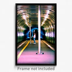 Pixel Art Poster - Candid Tunnel (8 Bit Psychedelic Trippy Video Game Print)