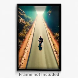 Pixel Art Poster - Stylish Trail (8 Bit Psychedelic Trippy Video Game Print)