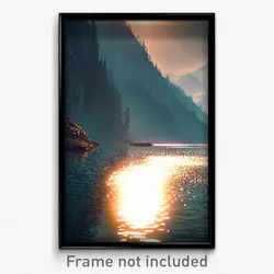 Pixel Art Poster - Polished Glen (8 Bit Psychedelic Trippy Video Game Print)