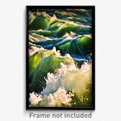 Pixel Art Poster - Amazing Runoff (8 Bit Psychedelic Trippy Video Game Print)