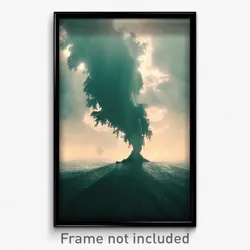 Pixel Art Poster - Shady Storm (8 Bit Psychedelic Trippy Weird Video Game Print)