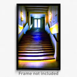 Pixel Art Poster - Uncommon Stair (8 Bit Psychedelic Trippy Video Game Print)