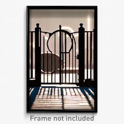 Pixel Art Poster - Round Gate (8 Bit Psychedelic Trippy Weird Video Game Print)
