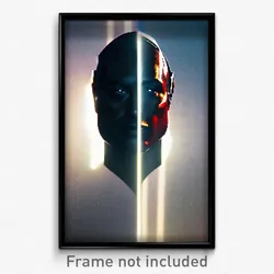 Pixel Art Poster - Incredible Head (8 Bit Psychedelic Trippy Video Game Print)