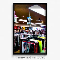 Pixel Art Poster - Unique Vinyl Store (8 Bit Psychedelic Video Game Print)