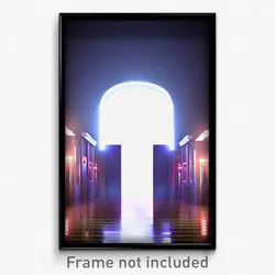 Pixel Art Poster - Elegant Pass (8 Bit Psychedelic Trippy Video Game Print)