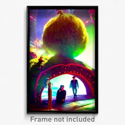 Pixel Art Poster - Quaint Wild (8 Bit Psychedelic Trippy Weird Video Game Print)